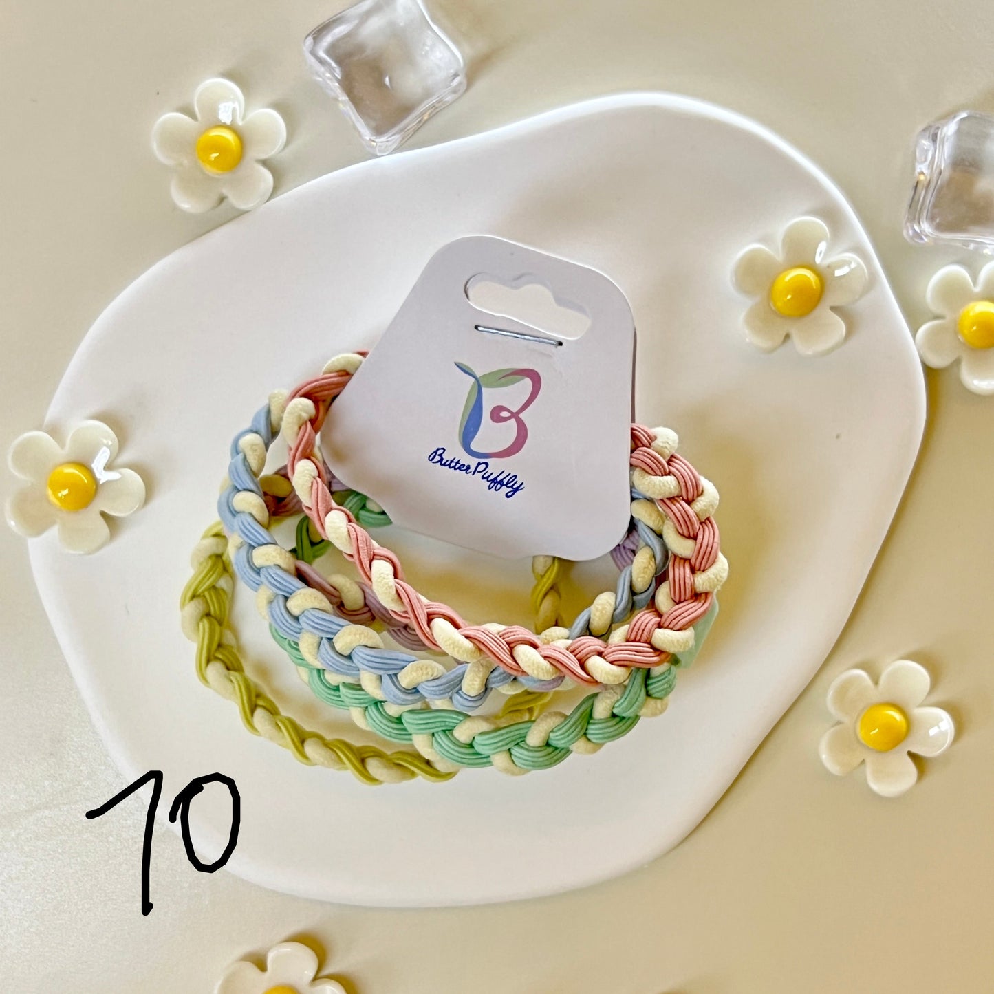 Mixed Summer Colour Twisted Hair Tie (1 PC)