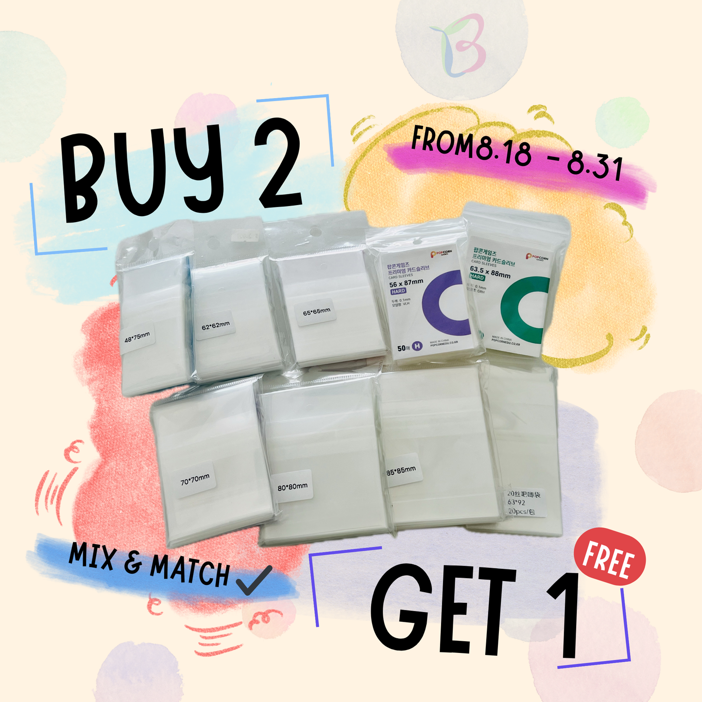 ⭐️Special Discount⭐️ Buy 2 Get 1 Free - Photocard Sleeves Badge/Pin Protective Sleeve
