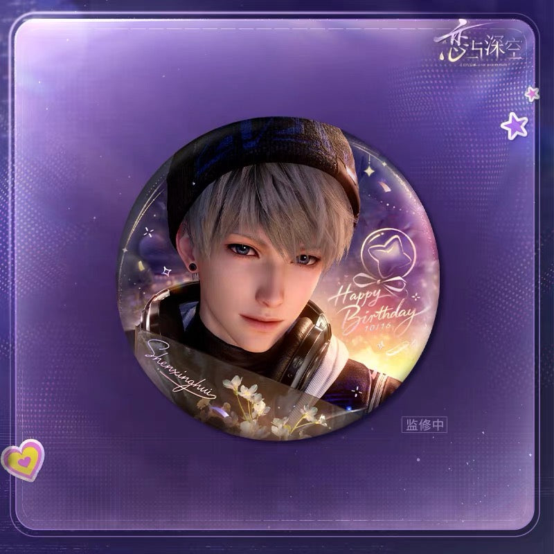 (Pre-order) Love and Deepspace - Xavier 沈星回 2026 Birthday Badge(2)