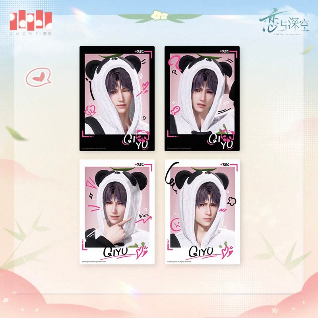 (Pre-order) Love and Deepspace - [Panda Breeze 竹林浅语系列] - Instant Photocard Set
