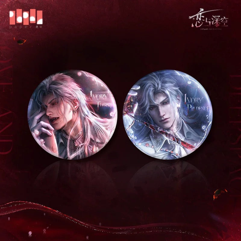 (Pre-order) Love and Deepspace - [Sylus: Silverwing Fiend] 秦彻 - Badge/Pin