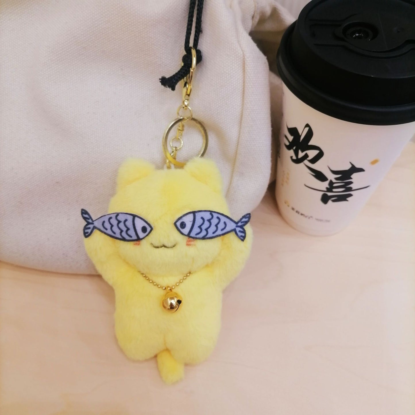 Peek-a-Boo Kitten Doll Keychains