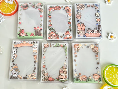 decorative card sleeves Amazon.com: Lora Rossie 300 Pcs Kpop Photocard Sleeves Laser Flashing Card Sleeves Heart Star Glass Gemstone Rainbow Holographic Trading Card Protector for Photocard Mini Polaroid Kpop Photo Cards : Toys & Games