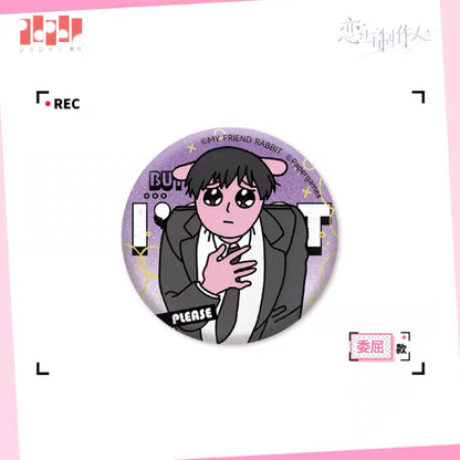 EVOLxLOVE/恋与制作人 x MY FRIEND RABBIT - Badgs (15 Types)