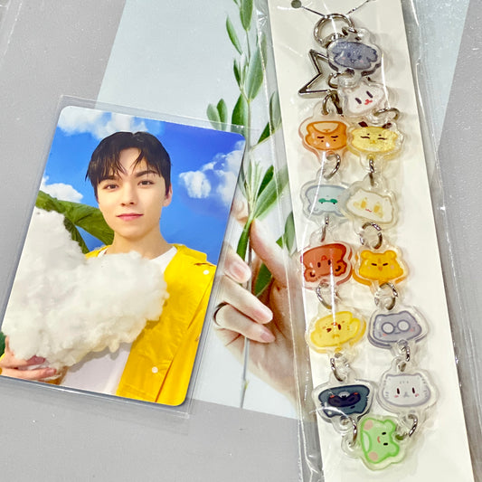 Seventeen Animals Cartoon Characters Keychain