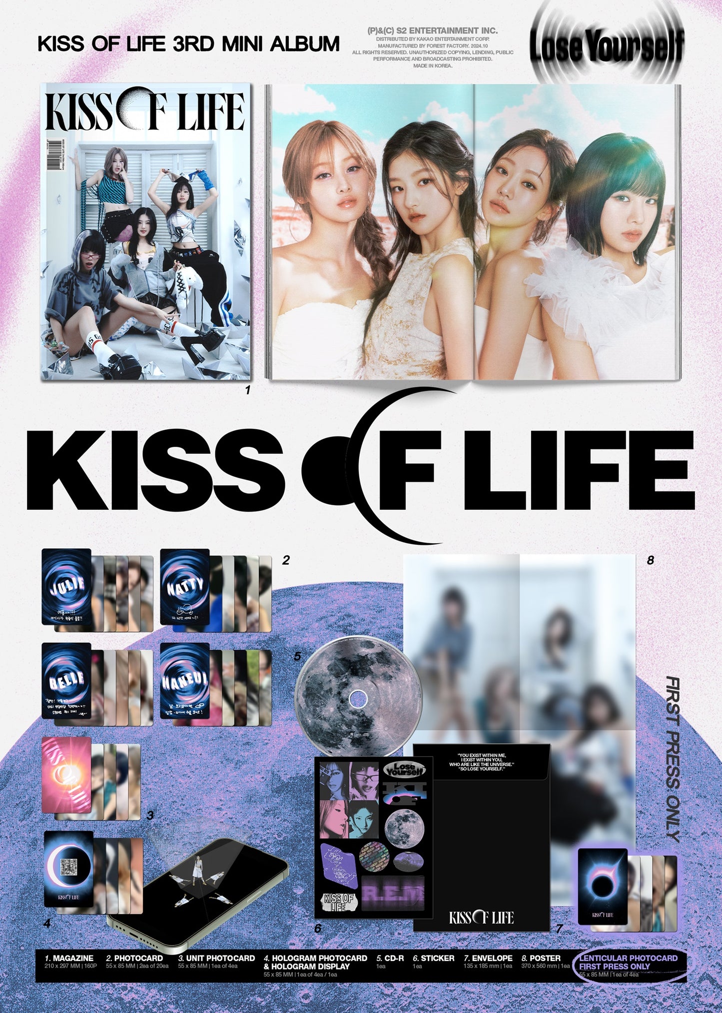 (Pre-order) KISS OF LIFE - 3rd Mini Album [Lose Yourself] (Magazine ver.)