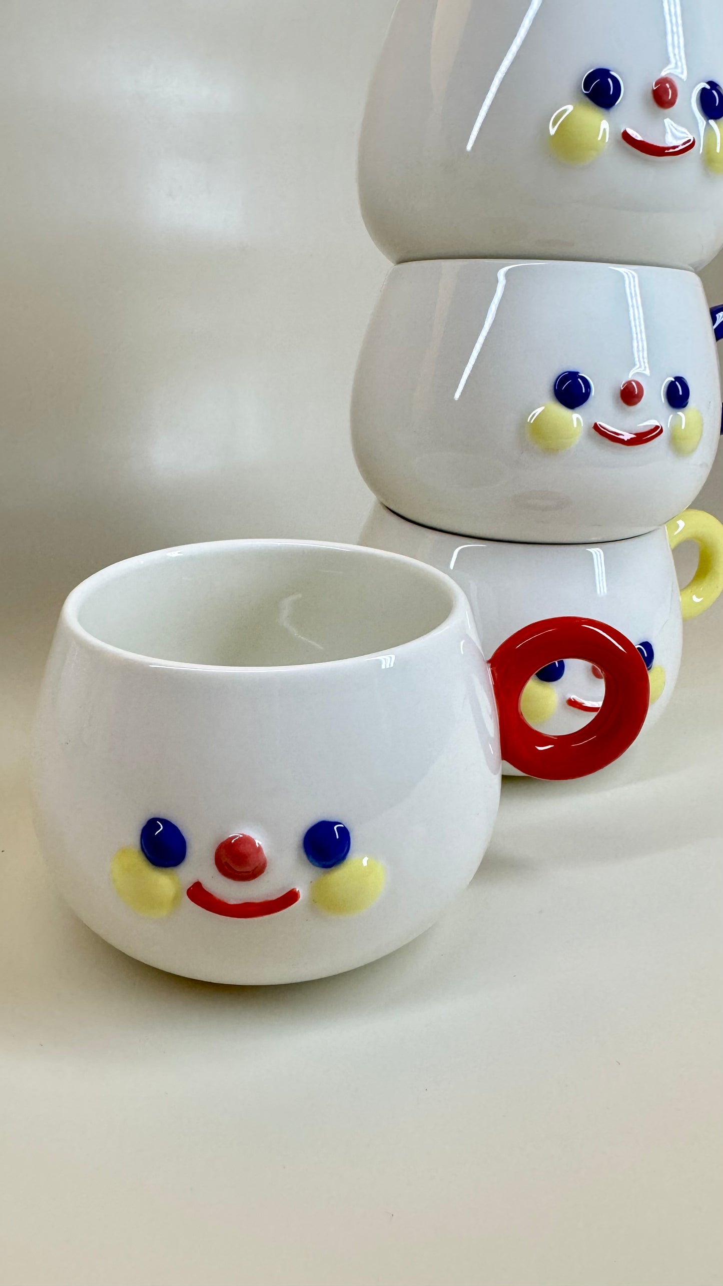 Rainbow Smile Face Coffee Mugs