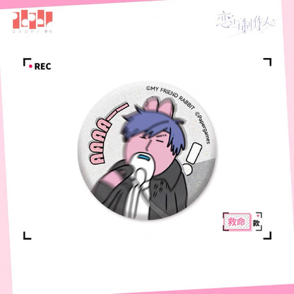 EVOLxLOVE/恋与制作人 x MY FRIEND RABBIT - Badgs (15 Types)