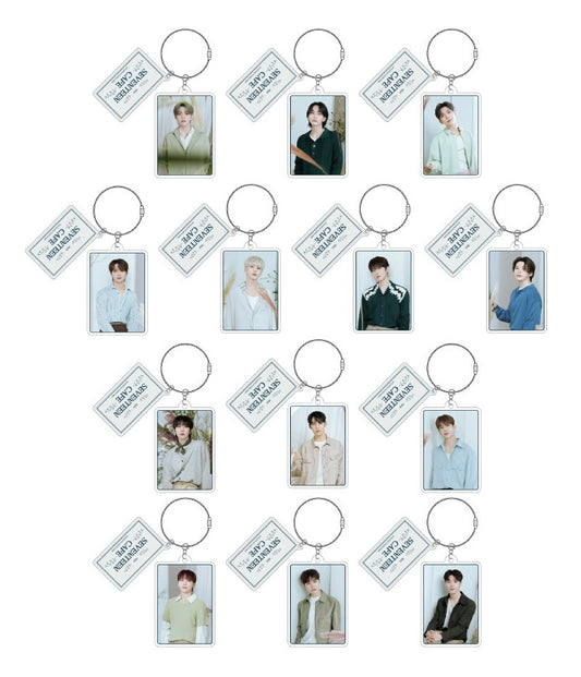 (Pre-order) SEVENTEEN - 2025 Seventeen Cafe in China - Acrylic Keychains ver. B (All 13 Types Random)