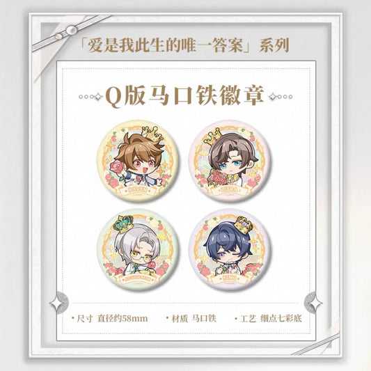Tears of Themis/未定事件簿 - [My Heart Will Go On] 爱是我此生的唯一答案系列 - 58m Badge/Pin