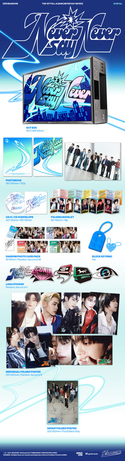 ZEROBASEONE(ZB1) - The 1st Full Album [NEVER SAY NEVER]