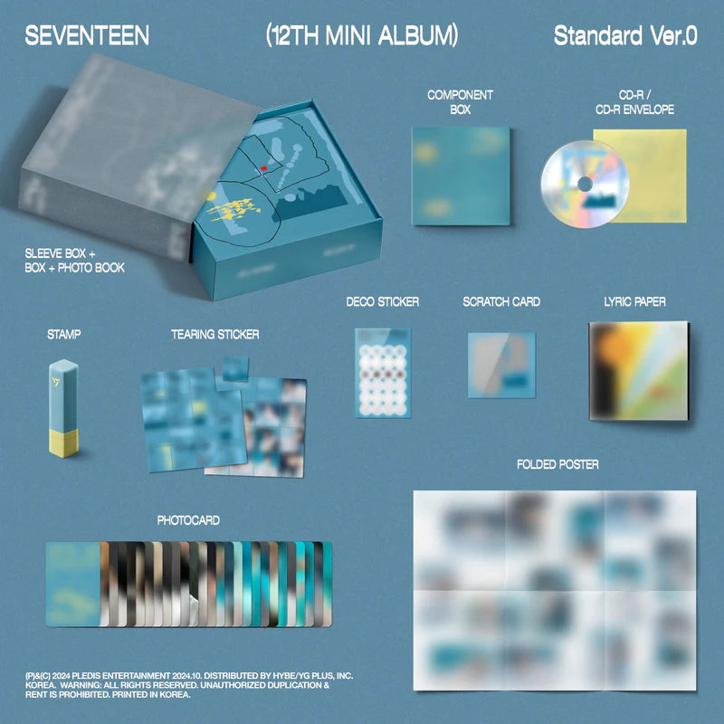 (Pre-order) SEVENTEEN - 12th Mini Album [SPILL THE FEELS](Standard ver.)