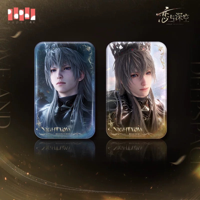 (Pre-order) Love and Deepspace - [Xavier: King of Darknight] 沈星回 - Rectangular Badge/Pin