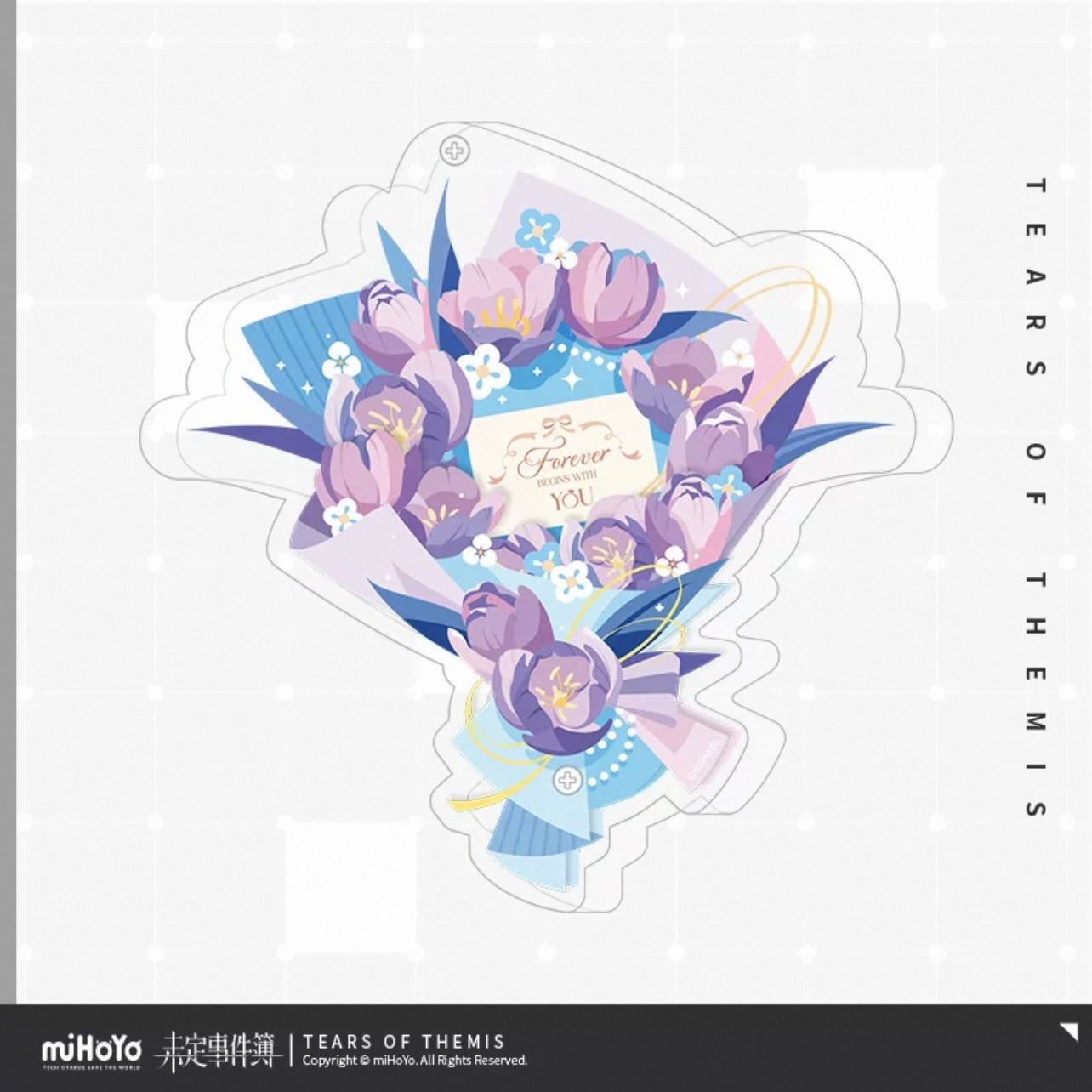 (Pre-order) Tears of Themis/未定事件簿 - [Forever Begins With You] 你是我心动的唯一真相 - Floral Bouquet Acrylic Display Frame