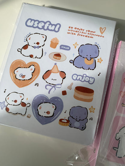 Hard Cover A5 Loose-leaf 4-Grid Photo Album Binder