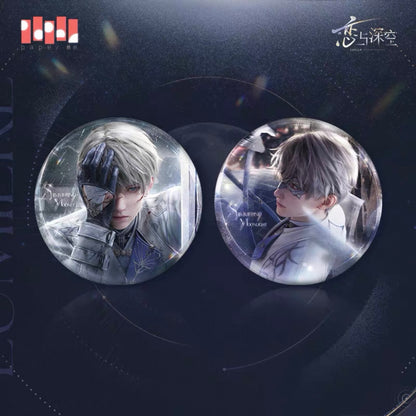 Love and Deepspace - Xavier 沈星回 [Lumiere] Series [Shimmering Moonlight] Badges(65mm) (All 2 Types)