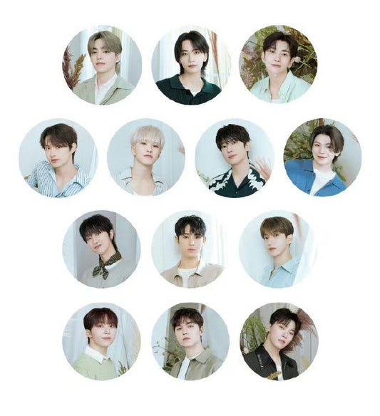 (Pre-order) SEVENTEEN - 2025 Seventeen Cafe in China - Badge/Pin ver.2 (All 13 Types Random)