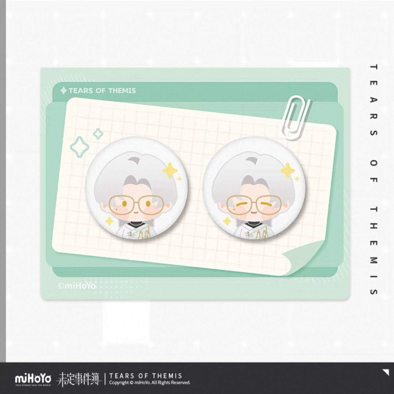 (Pre-order) Tears of Themis/未定事件簿 - Vyn 莫弈 Birthday Merch [予爱未名系列] - Mini Bagde/Pin