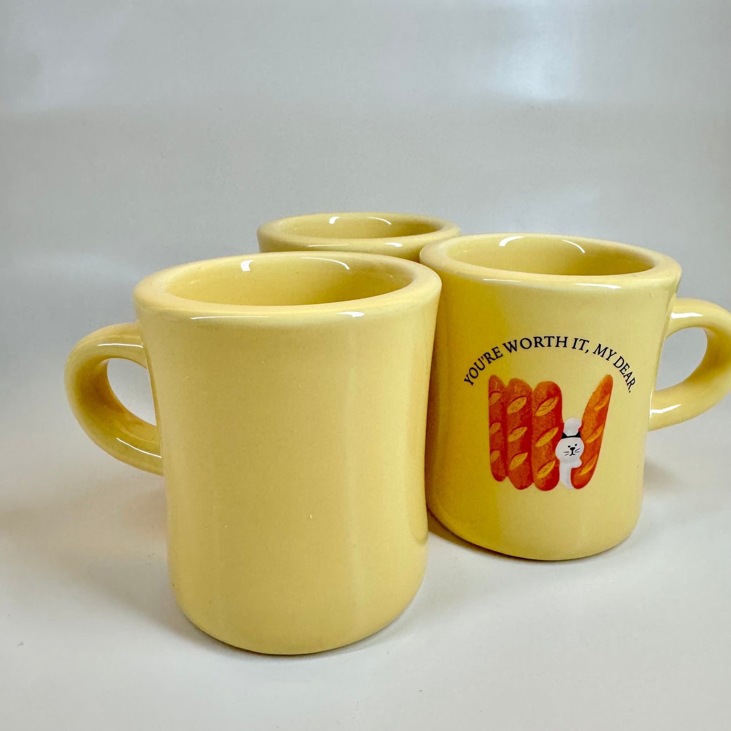 Yellow Bread Ceramic Mugs