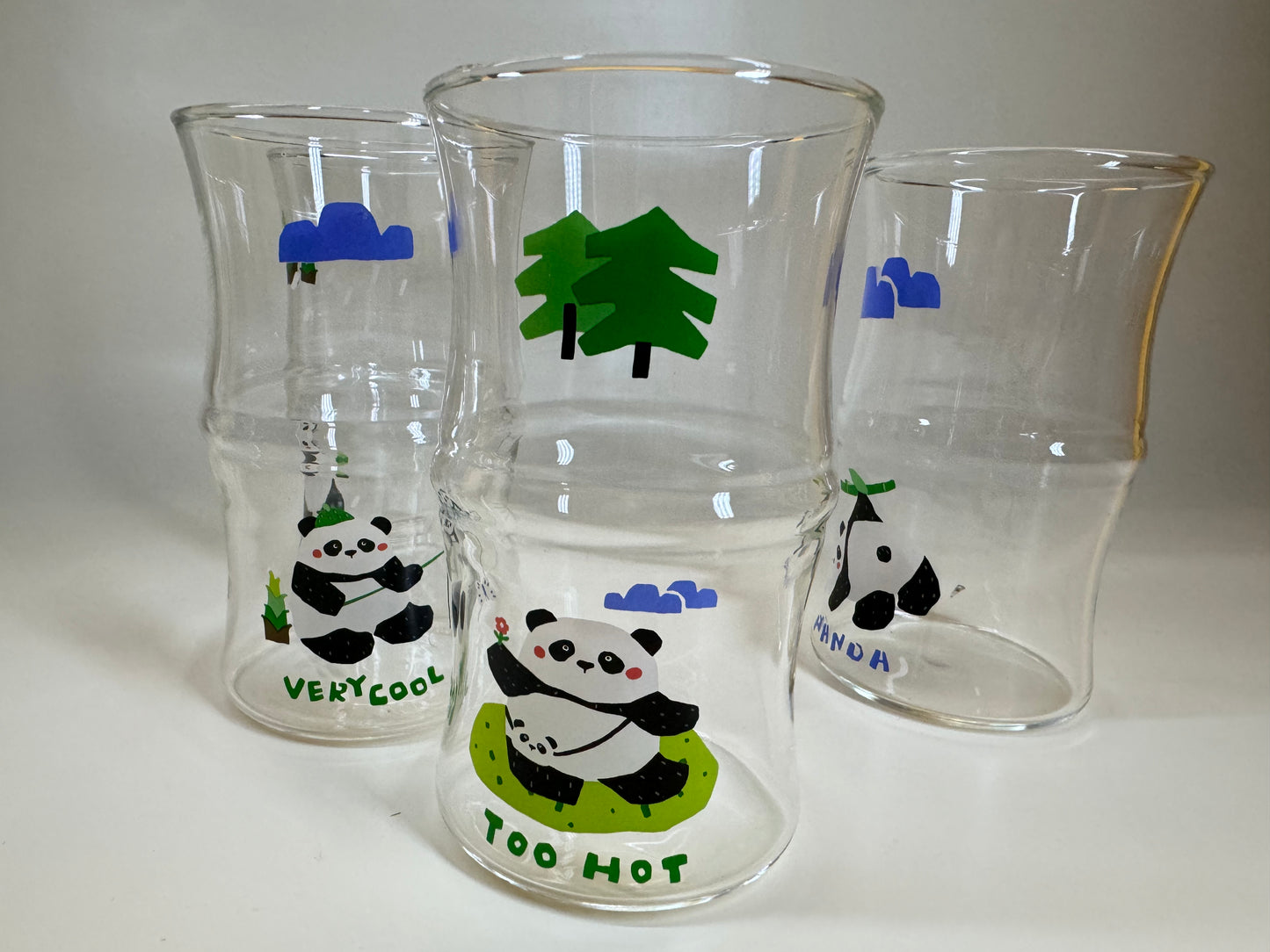 Cute Cartoon Giant Panda Bamboo Glasses