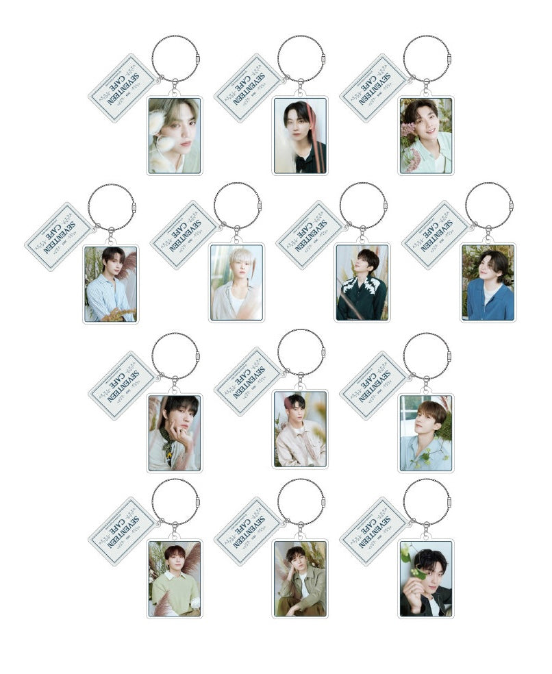 (Pre-order) SEVENTEEN - 2025 Seventeen Cafe in China - Acrylic Keychains ver. A (All 13 Types Random)