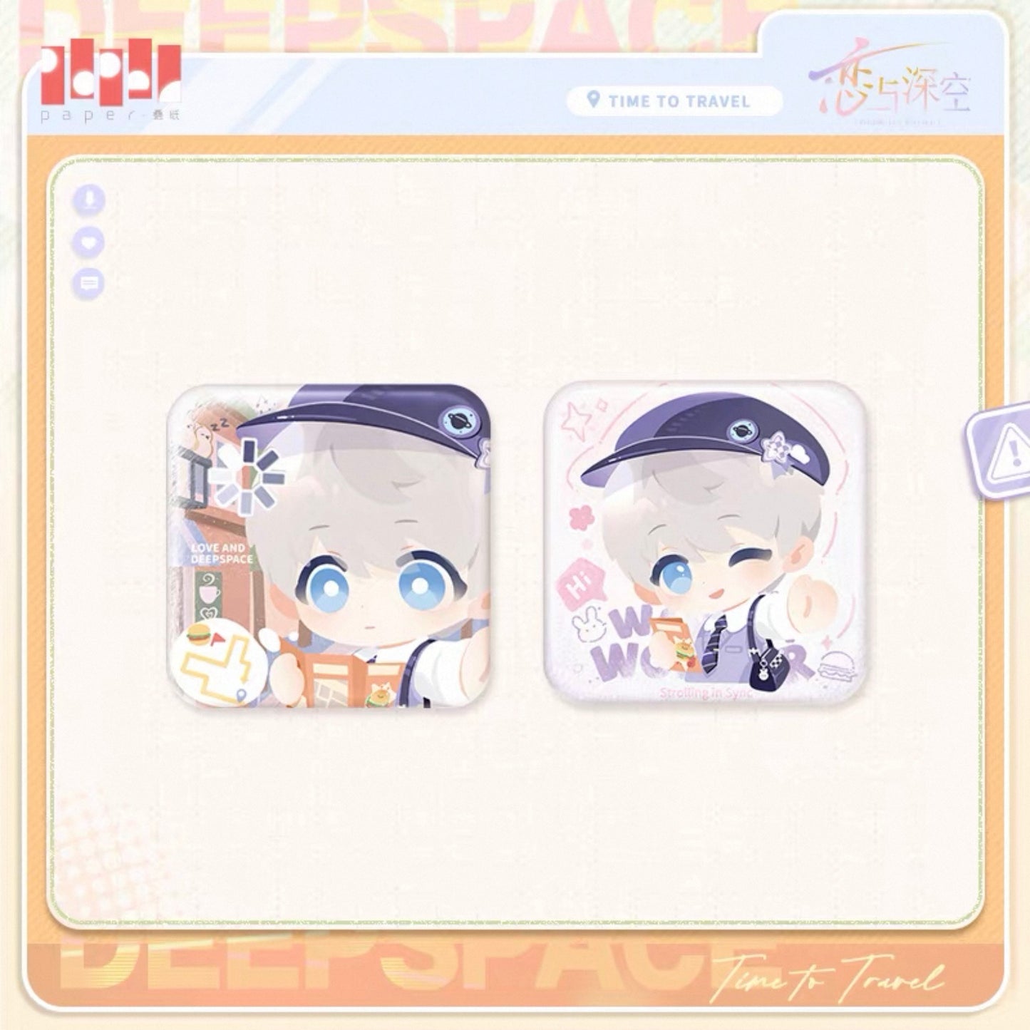 (Pre-order) Love and Deepspace - [Time to Travel] 漫野趣途系列 - Mini Badges/Pin