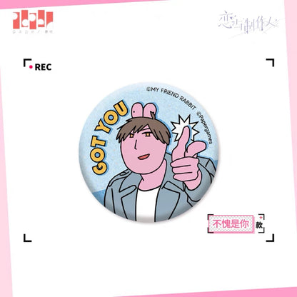 EVOLxLOVE/恋与制作人 x MY FRIEND RABBIT - Badgs (15 Types)