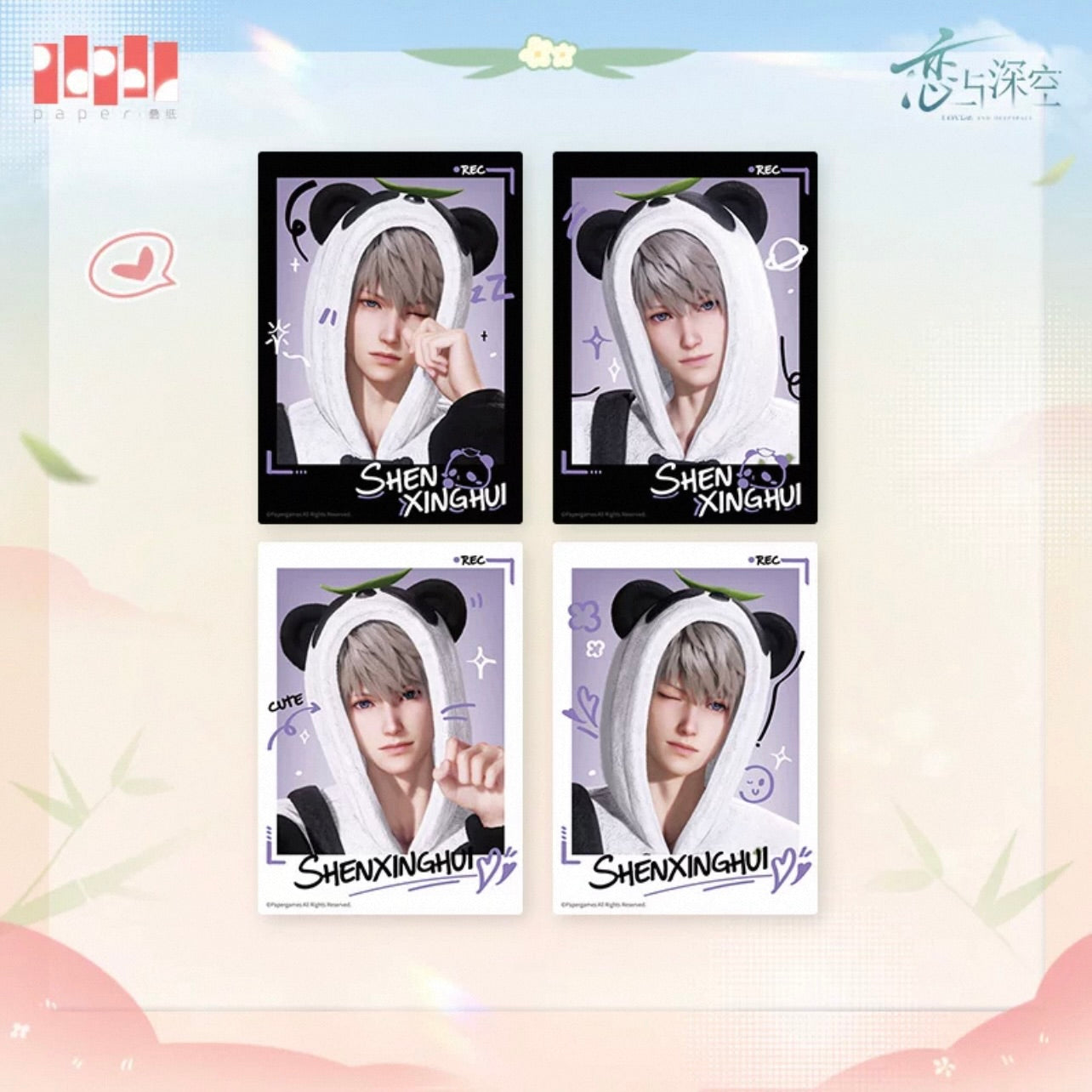 (Pre-order) Love and Deepspace - [Panda Breeze 竹林浅语系列] - Instant Photocard Set