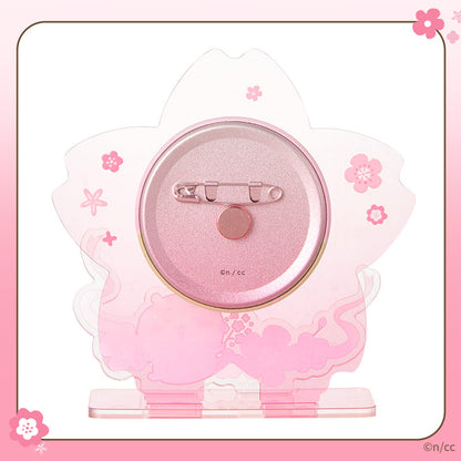 CHIIKAWA x MINISO - Sakura Season Series - Lenticular Badge/Pin Acrylic Stand Set (All 4 Types)