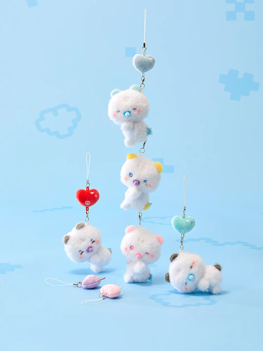 (Pre-order) PLAVE x LINEFRIENDS - MMMM BABY ROOM - PLUSH PHONE CHARM