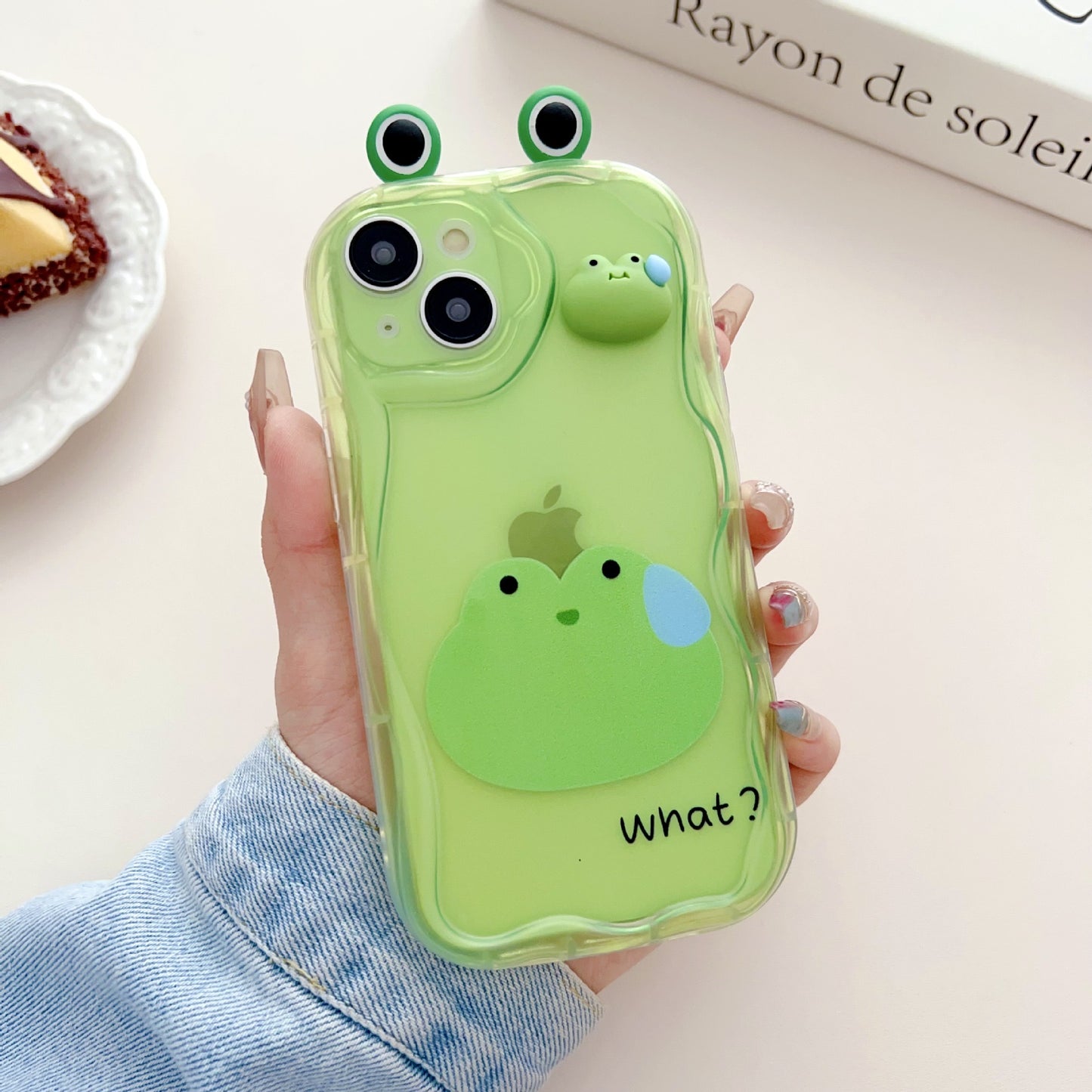 Cute Frog Silicone iPhone Cases with Holder