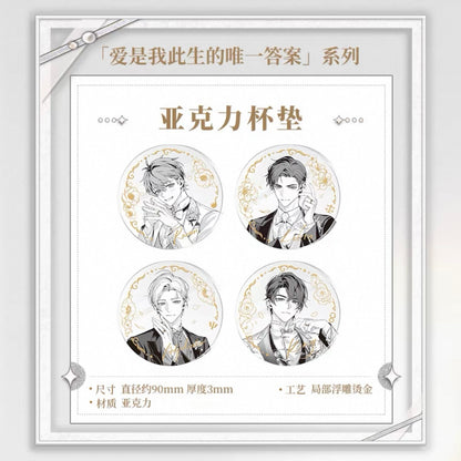 (Pre-order) Tears of Themis/未定事件簿 - [My Heart Will Go On] 爱是我此生的唯一答案系列 - Acrylic Coaster