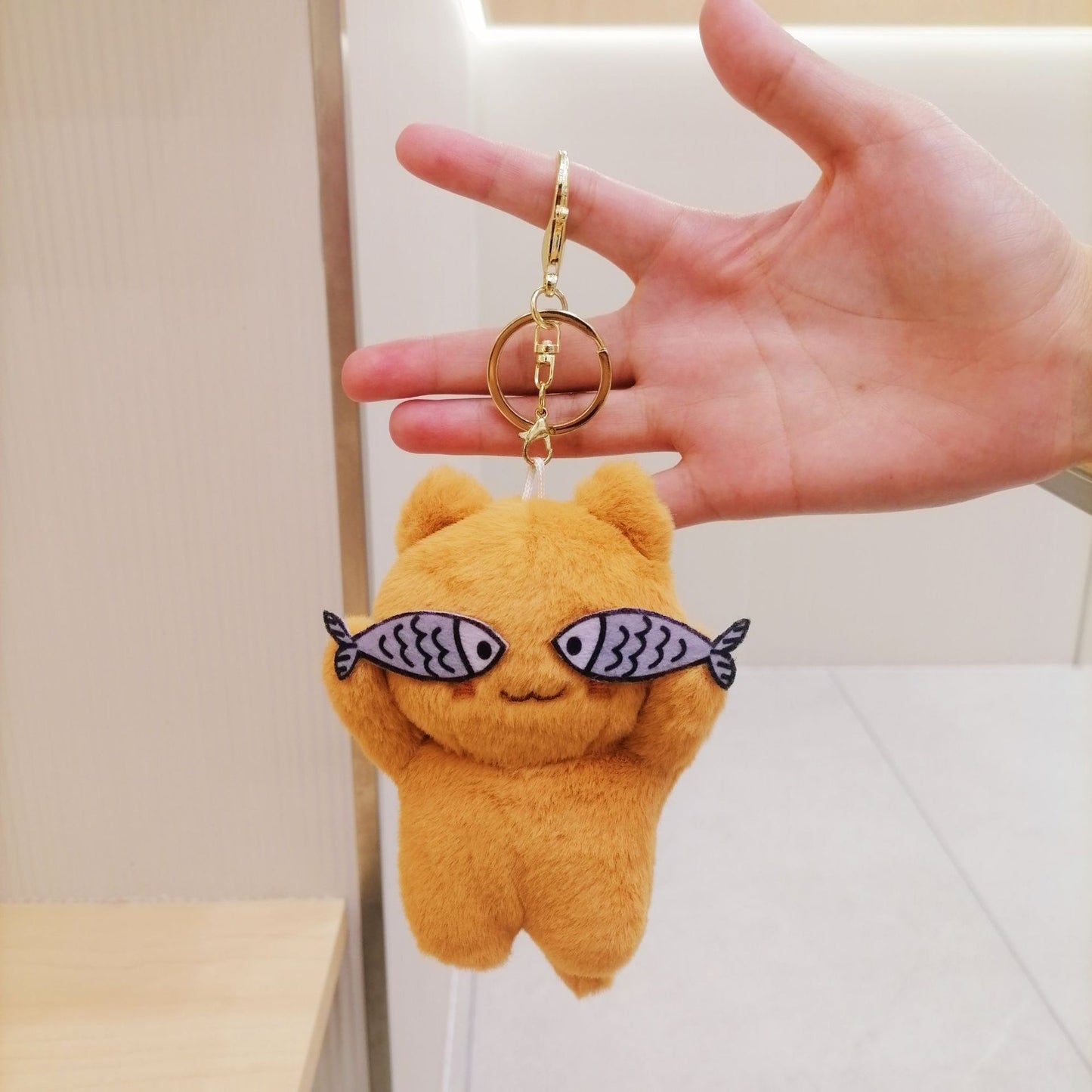 Peek-a-Boo Kitten Doll Keychains