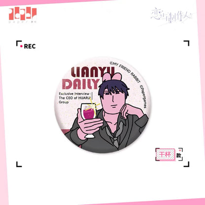 EVOLxLOVE/恋与制作人 x MY FRIEND RABBIT - Badgs (15 Types)