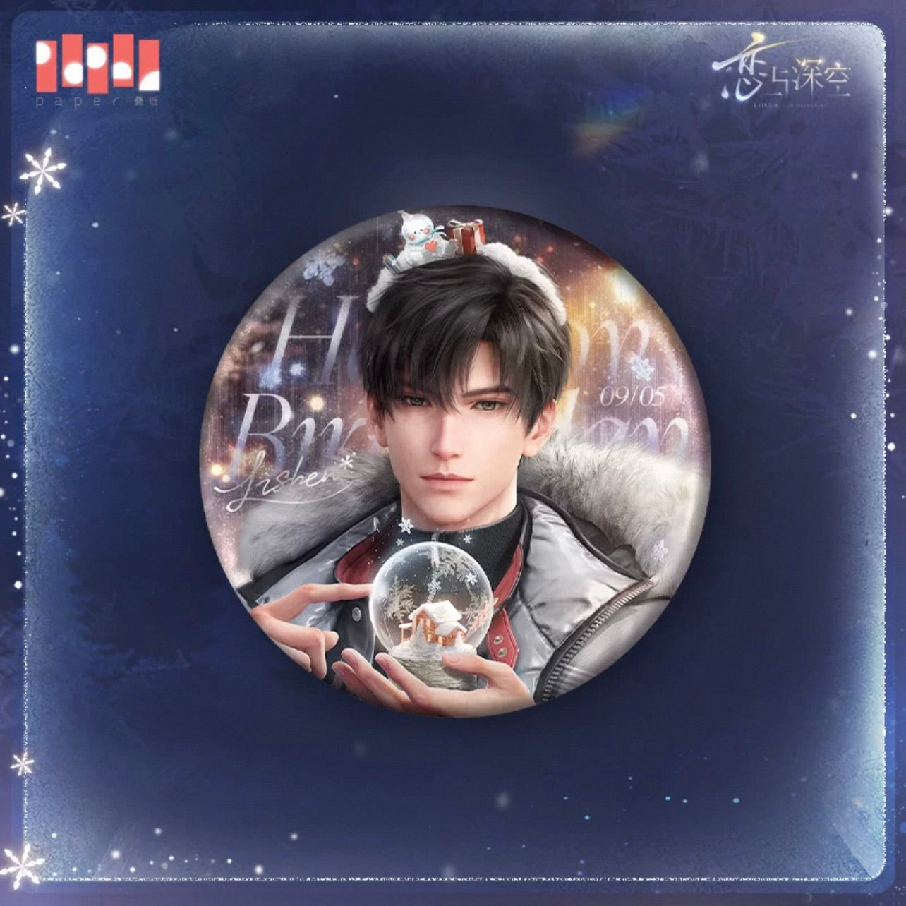 (Pre-order) Love and Deepspace - Zayne 黎深 2025 Birthday Badge(1)