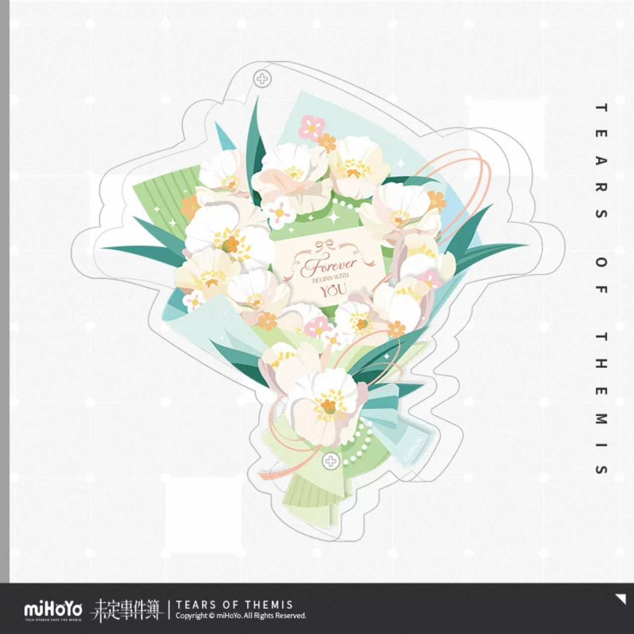 (Pre-order) Tears of Themis/未定事件簿 - [Forever Begins With You] 你是我心动的唯一真相 - Floral Bouquet Acrylic Display Frame