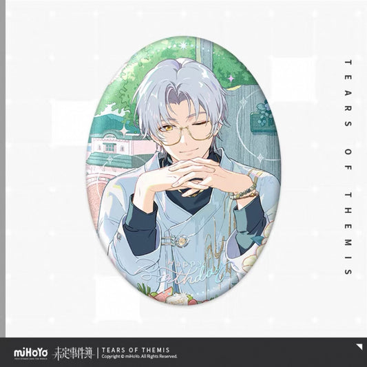 (Pre-order) Tears of Themis/未定事件簿 - Vyn 莫弈 Birthday Merch [予爱未名系列] - Oval Badge/Pin