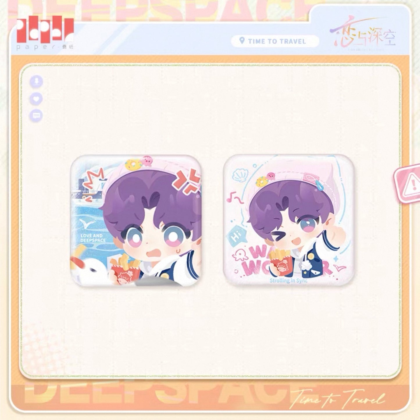 (Pre-order) Love and Deepspace - [Time to Travel] 漫野趣途系列 - Mini Badges/Pin