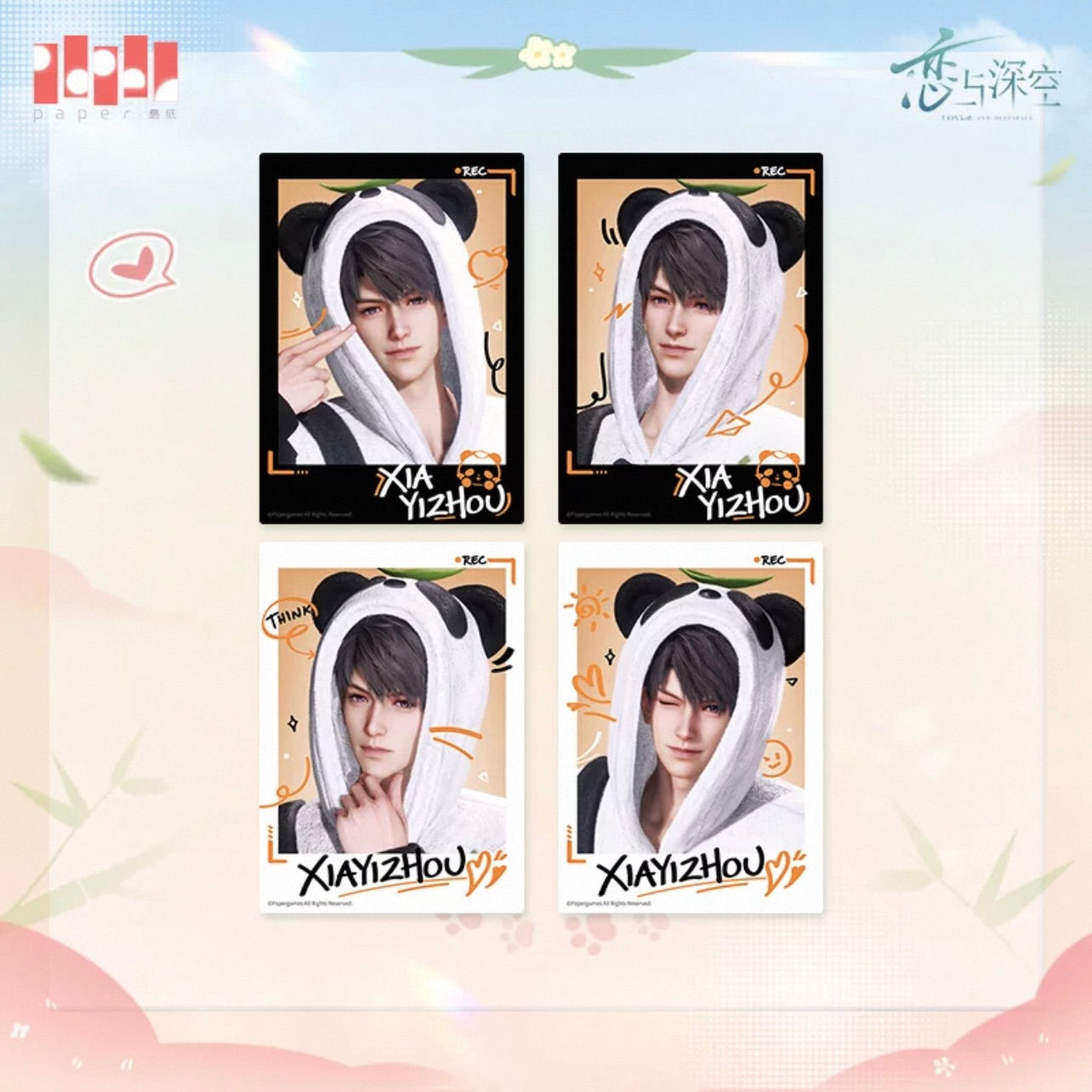 (Pre-order) Love and Deepspace - [Panda Breeze 竹林浅语系列] - Instant Photocard Set