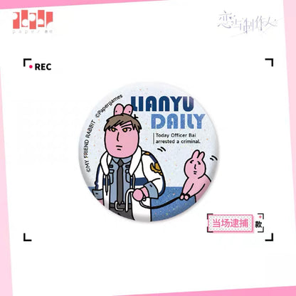 EVOLxLOVE/恋与制作人 x MY FRIEND RABBIT - Badgs (15 Types)