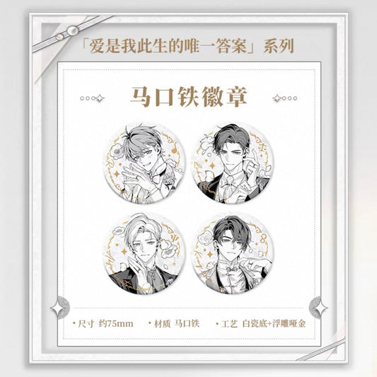 Tears of Themis/未定事件簿 - [My Heart Will Go On] 爱是我此生的唯一答案系列 - 75mm Badge/Pin