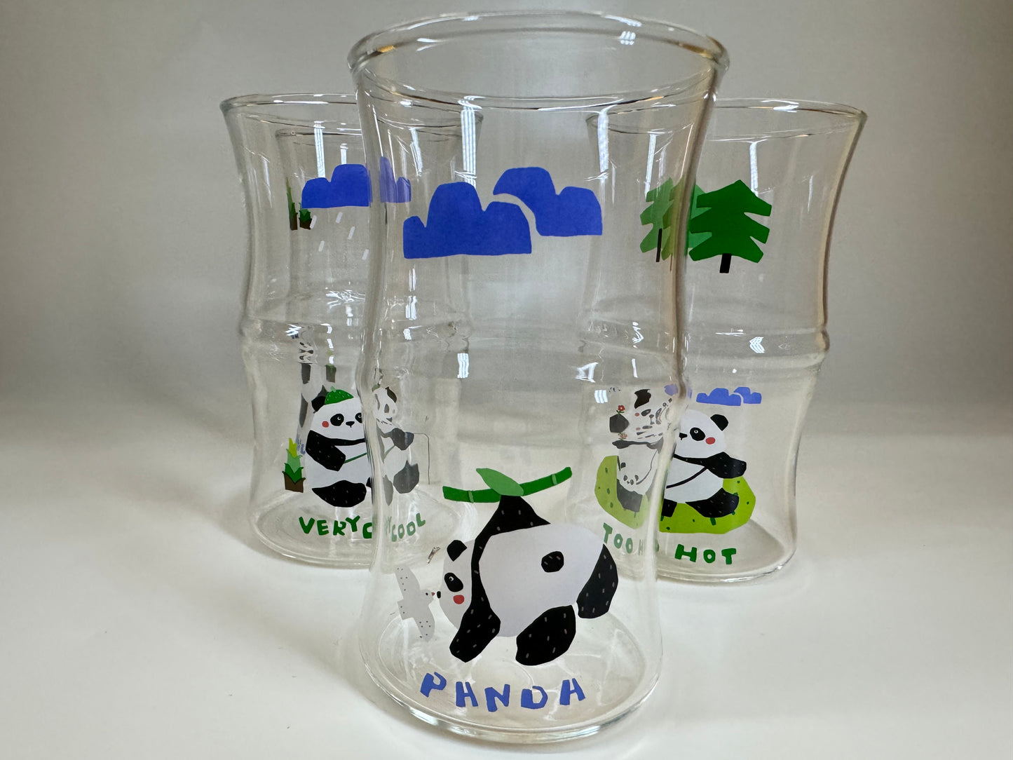 Cute Cartoon Giant Panda Bamboo Glasses