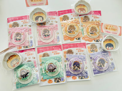 Tears of Themis/未定事件簿 x 小杨生煎 - Pan-Fried Baozi Badge/Pin & Sauce Dish Set