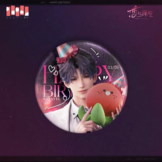 Love and Deepspace - Rafayel 祁煜 2024 Birthday Badge/Pin
