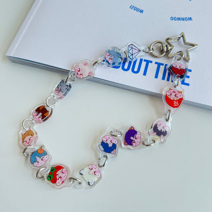 Seventeen Animals Cartoon Characters Keychain