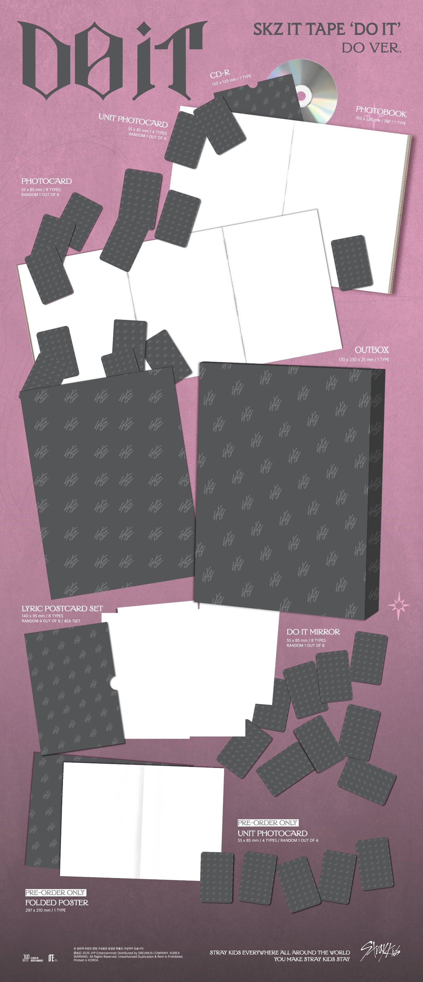 (Pre-order) STRAY KIDS - SKZ IT TAPE [DO IT] (DO ver.)