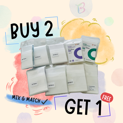 ⭐️Special Discount 08/22 - 09/07⭐️ Buy 2 Get 1 Free - Photocard/Pin Protective Sleeve/Photo Binder Inner Page