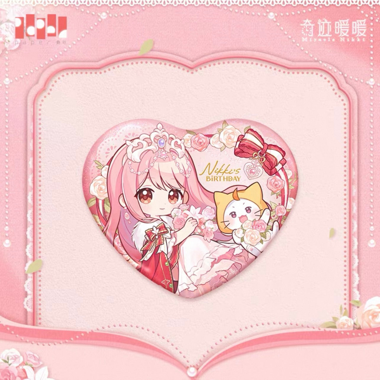 (Pre-order) MIRACLE NIKKI/奇迹暖暖 - 2025 Nikki Birthday Merch 花冠絮语系列 - Badge/Pin