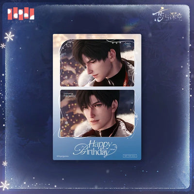 (Pre-order) Love and Deepspace/恋与深空 - Zayne 黎深 2025 Birthday Merch Complimentary Gift - Postcard