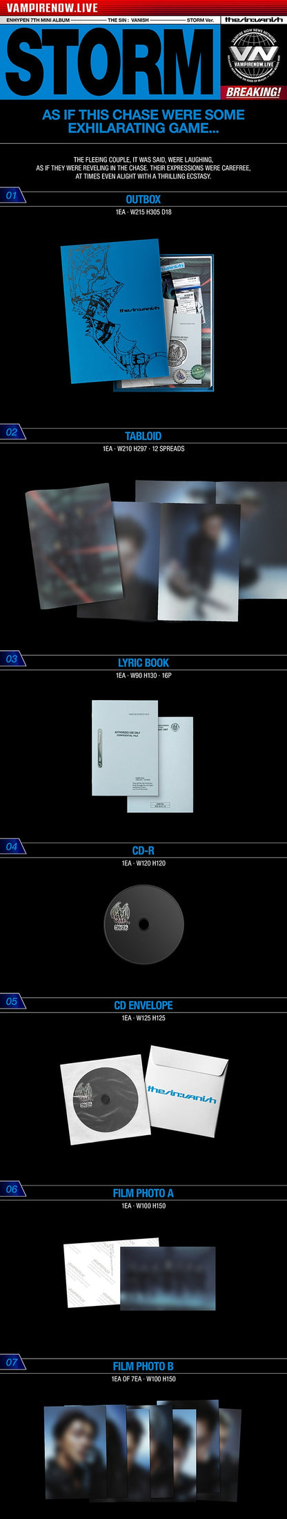 (Pre-order) ENHYPEN - [THE SIN: VANISH]